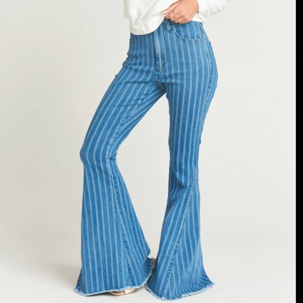 Show Me Your Mumu Berkeley Zip Up Bells - Retro Stripe